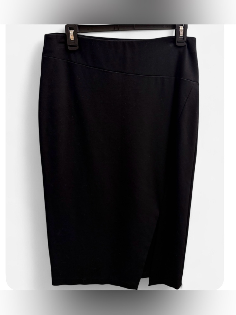 Vince Camuto Black Pull-On Pencil Midi Skirt Size S